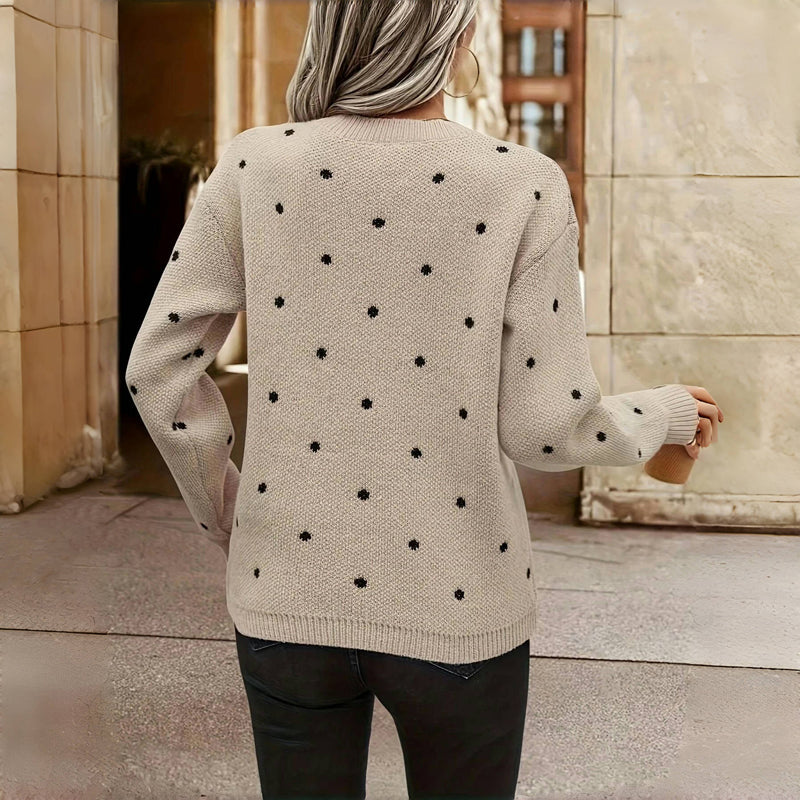 Eleanor™ | Polka Dot Knitted Sweater