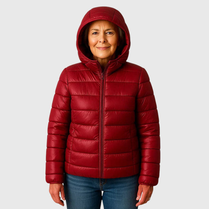 Mira™ Mid-Season Jacket | Dark Red