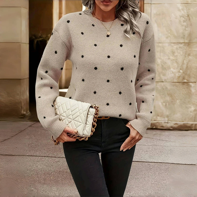 Eleanor™ | Polka Dot Knitted Sweater