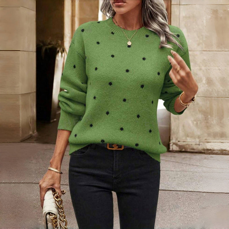 Eleanor™ | Polka Dot Knitted Sweater