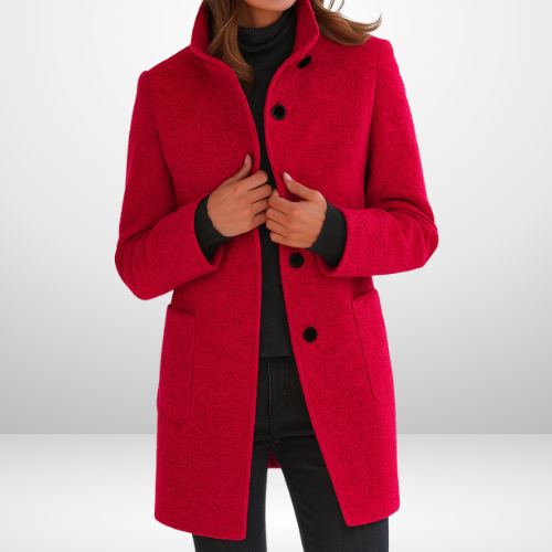 Eleanor | Sleek Wool-Blend Tailored Coat