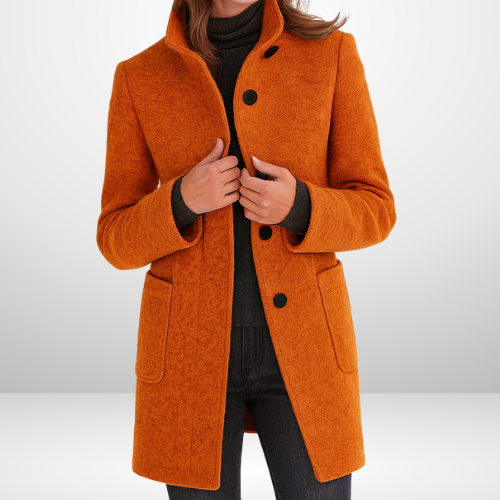 Eleanor | Sleek Wool-Blend Tailored Coat