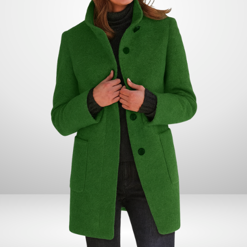 Eleanor | Sleek Wool-Blend Tailored Coat