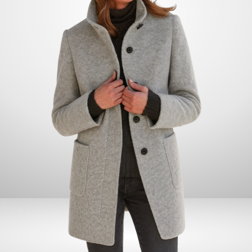 Eleanor | Sleek Wool-Blend Tailored Coat