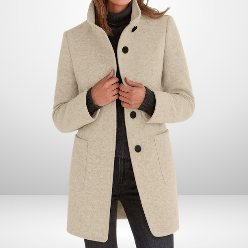 Eleanor | Sleek Wool-Blend Tailored Coat