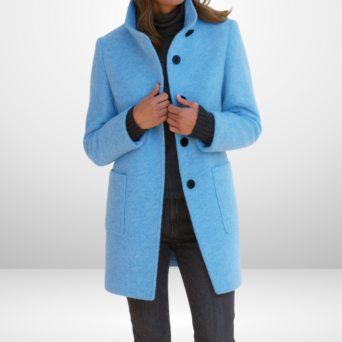 Eleanor | Sleek Wool-Blend Tailored Coat
