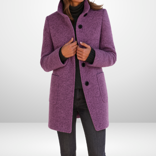 Eleanor | Sleek Wool-Blend Tailored Coat